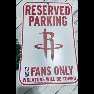 NBA Reserved Parking Houston Rockets Sign